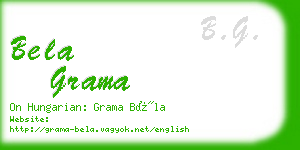 bela grama business card